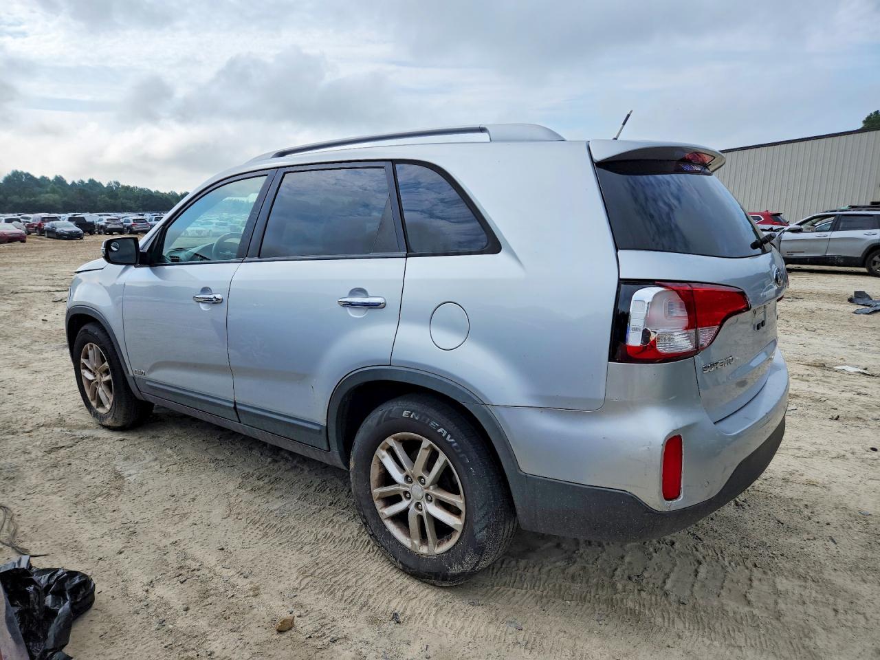 2014 Kia Sorento Lx Silver vin: 5XYKTDA6XEG500890