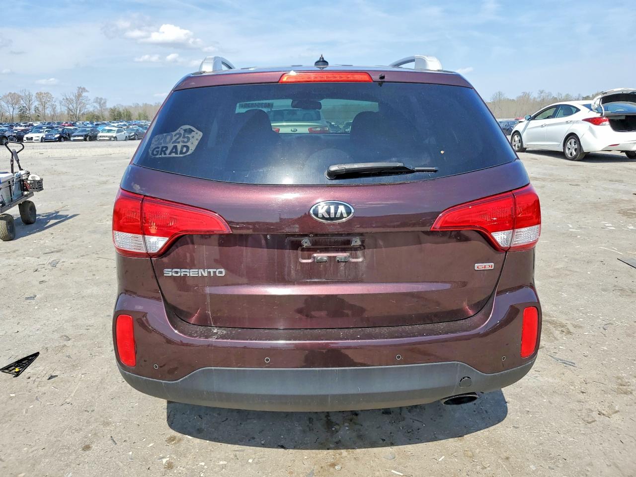 2015 Kia Sorento Lx Purple vin: 5XYKTDA6XFG636762