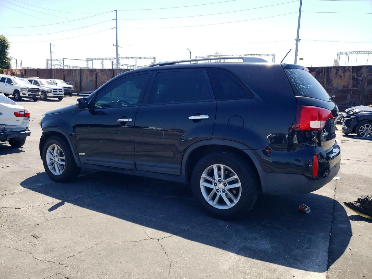 2015 Kia Sorento Lx Black vin: 5XYKTDA70FG605643