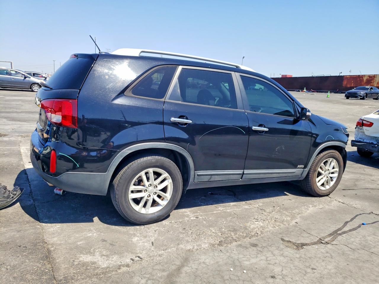 2015 Kia Sorento Lx Black vin: 5XYKTDA70FG605643