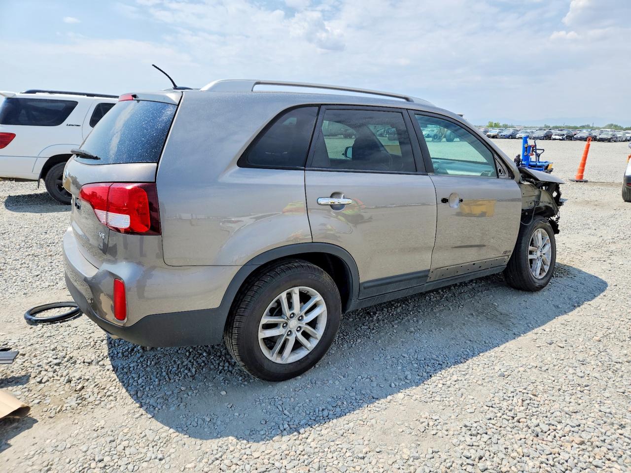2015 Kia Sorento Lx Gray vin: 5XYKTDA70FG650145