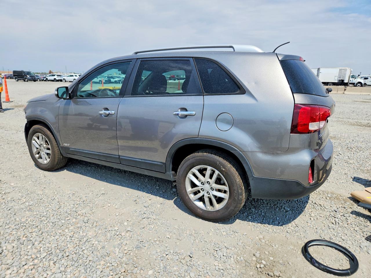 2015 Kia Sorento Lx Gray vin: 5XYKTDA70FG650145