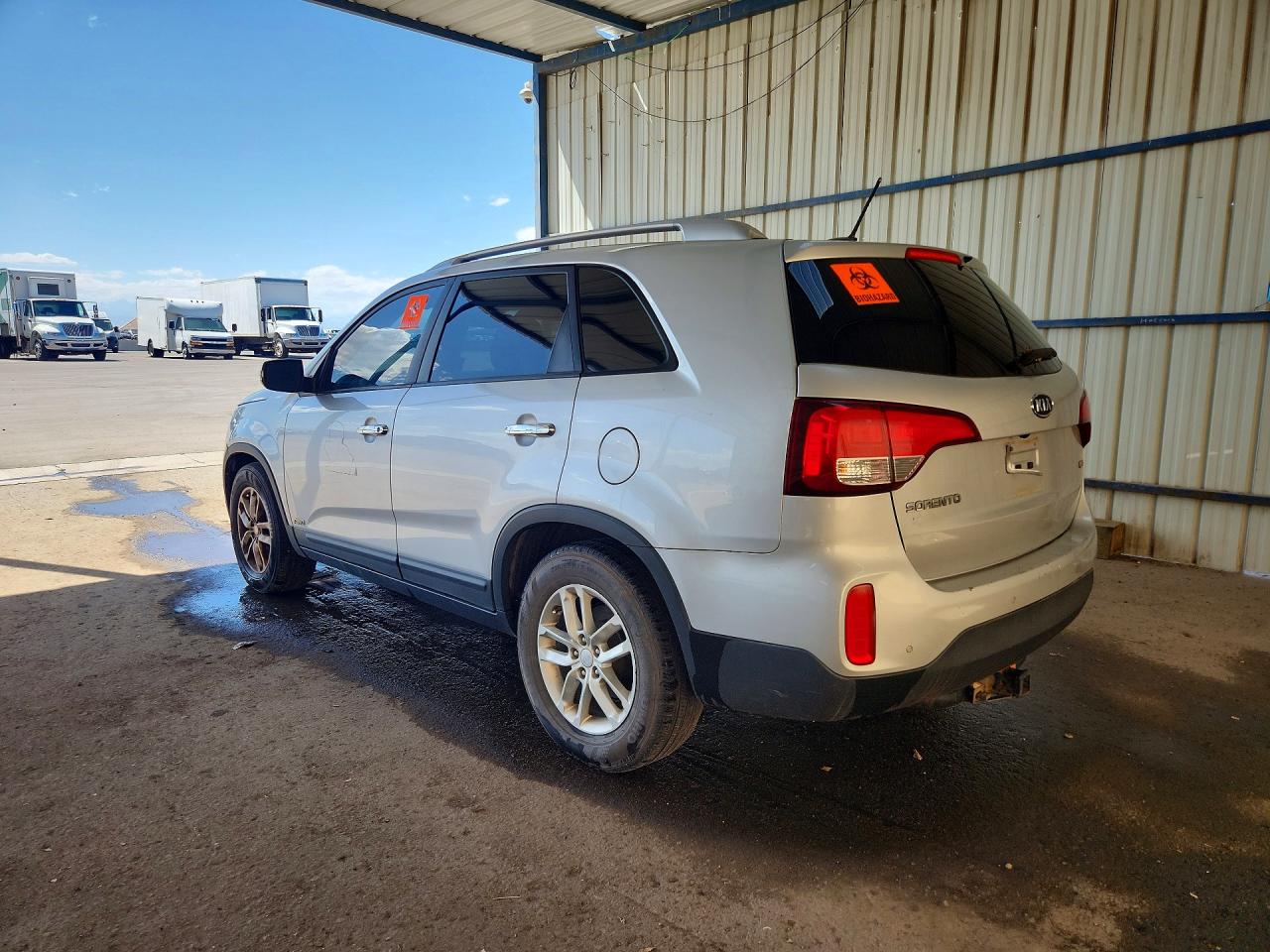 2014 Kia Sorento Lx Silver vin: 5XYKTDA71EG475001
