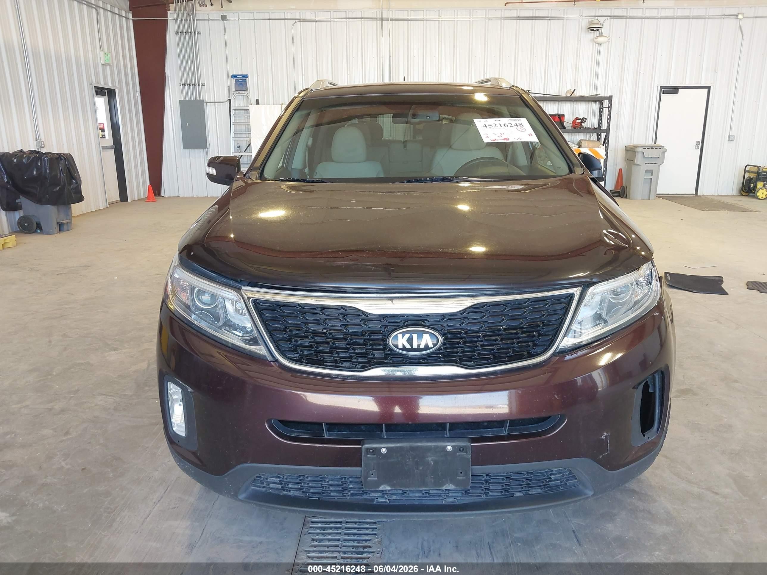 2014 Kia Sorento Lx V6 Purple vin: 5XYKTDA72EG532130