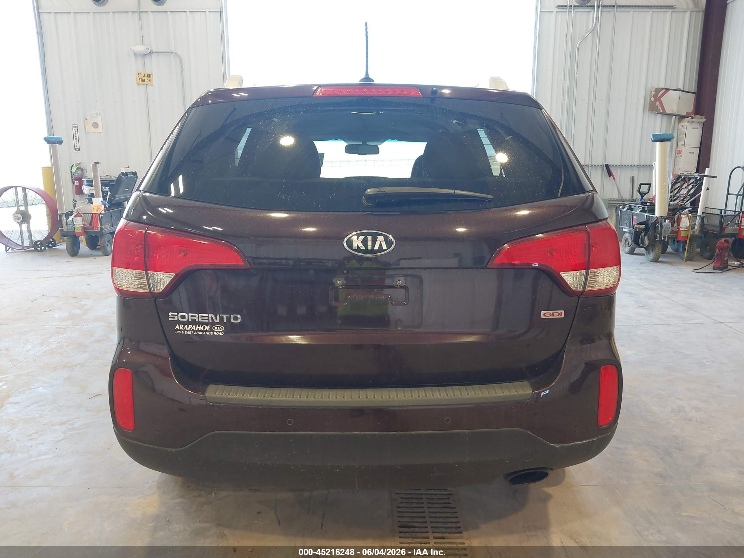 2014 Kia Sorento Lx V6 Purple vin: 5XYKTDA72EG532130