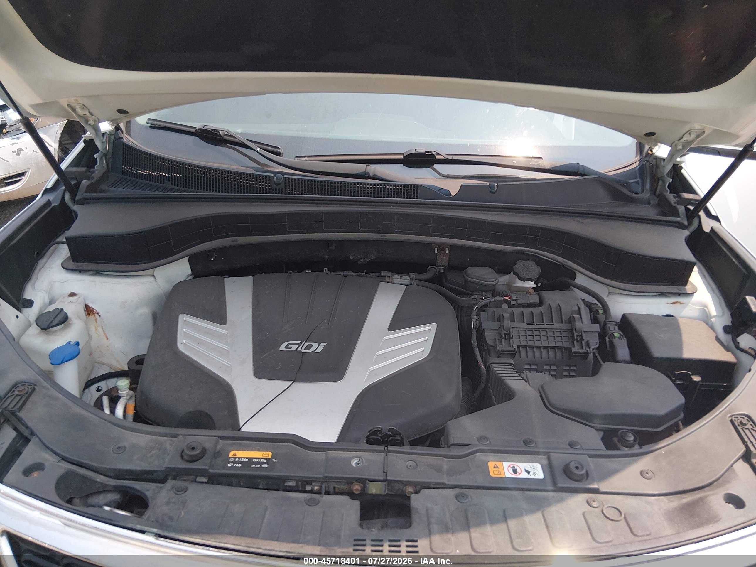 2015 Kia Sorento Lx V6 Белый vin: 5XYKTDA72FG611542