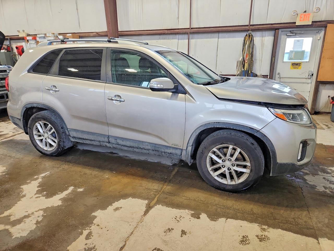 2015 Kia Sorento Lx Silver vin: 5XYKTDA73FG605698