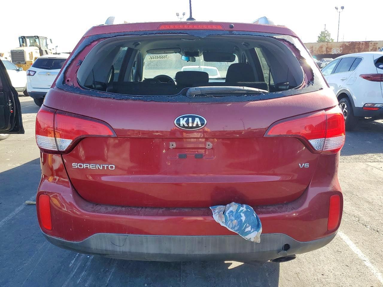 2015 Kia Sorento Lx Burgundy vin: 5XYKTDA73FG651192