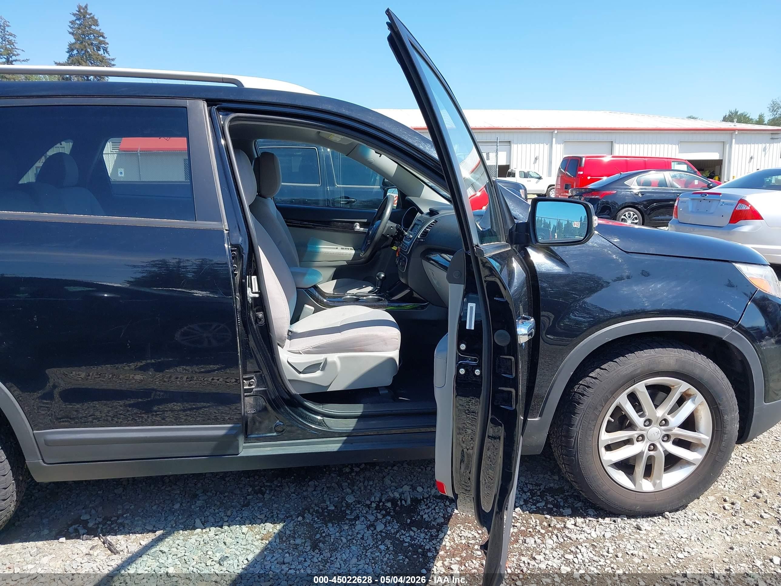 2015 Kia Sorento Lx V6 Black vin: 5XYKTDA74FG601109