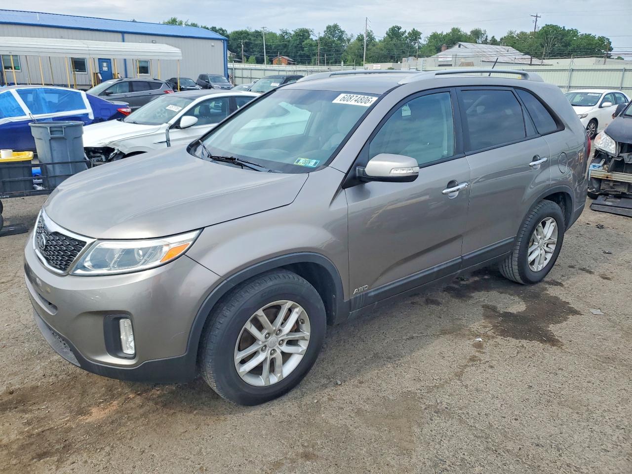 2015 Kia Sorento Lx Silver vin: 5XYKTDA75FG599080