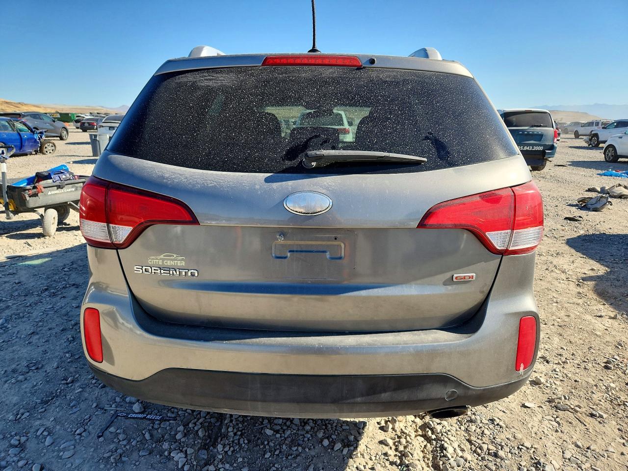 2014 Kia Sorento Lx Желто-коричневый vin: 5XYKTDA76EG468626