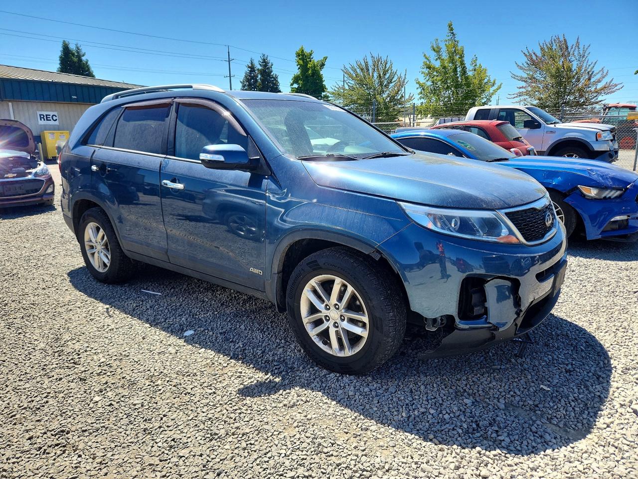 2015 Kia Sorento Lx Blue vin: 5XYKTDA76FG580389
