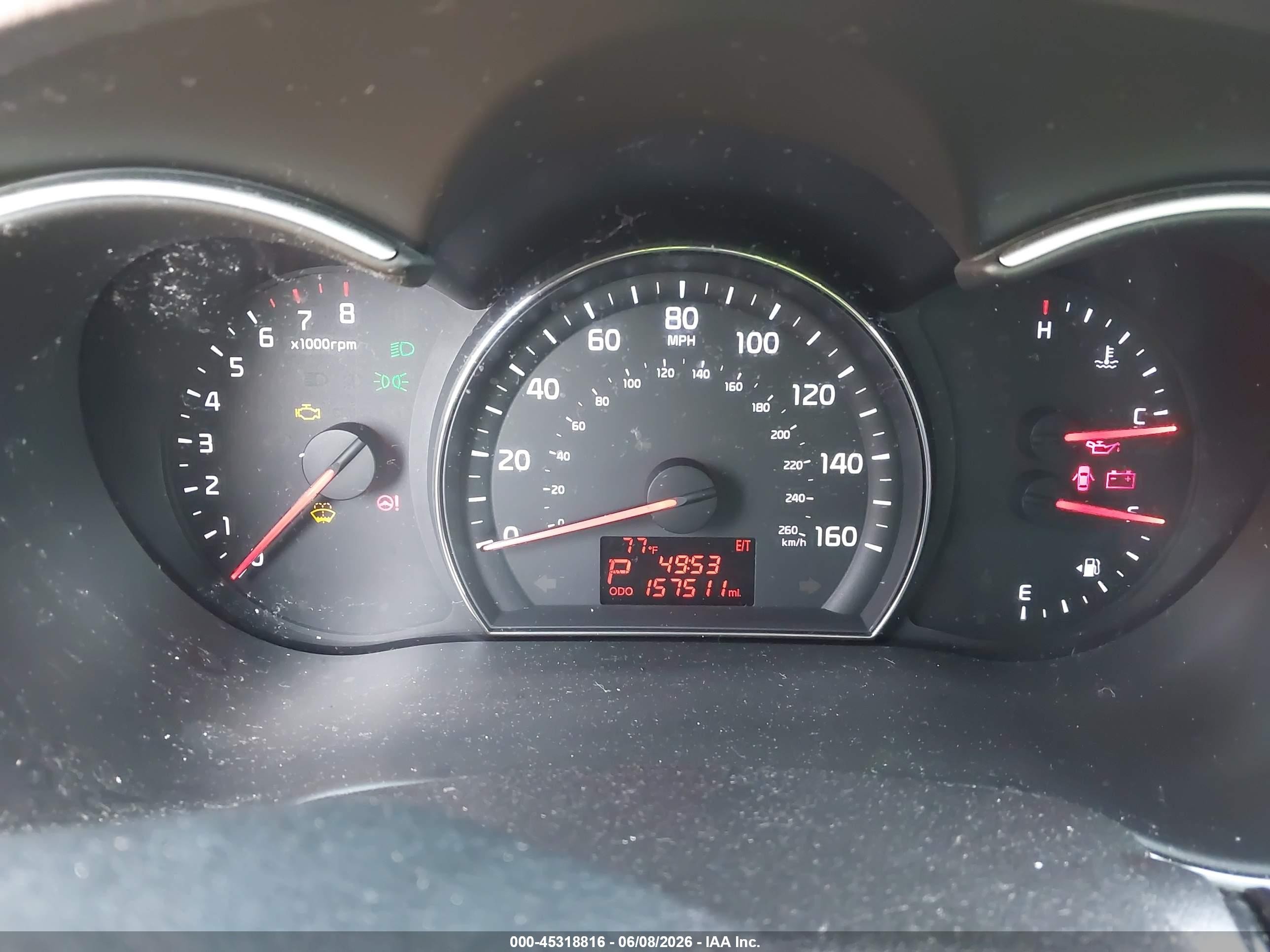 2015 Kia Sorento Lx V6 Gray vin: 5XYKTDA77FG608006