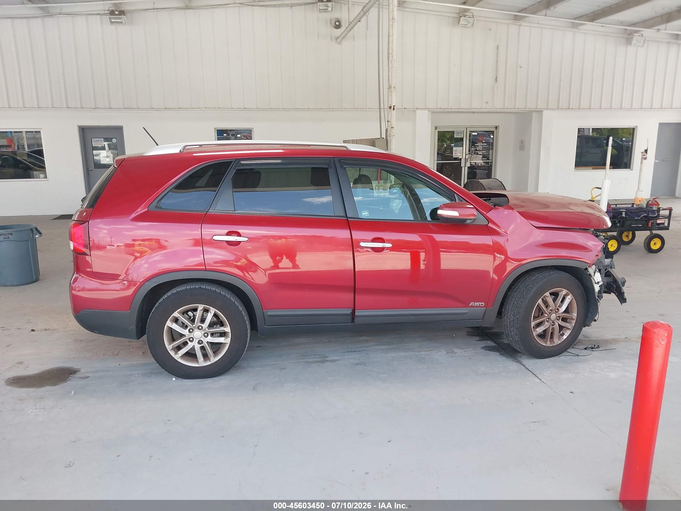2014 Kia Sorento Lx V6 Красный vin: 5XYKTDA78EG426975