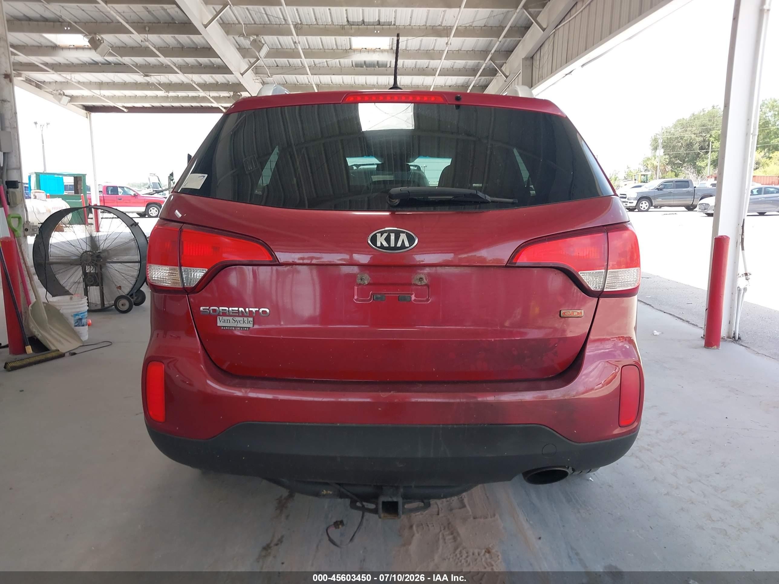 2014 Kia Sorento Lx V6 Красный vin: 5XYKTDA78EG426975