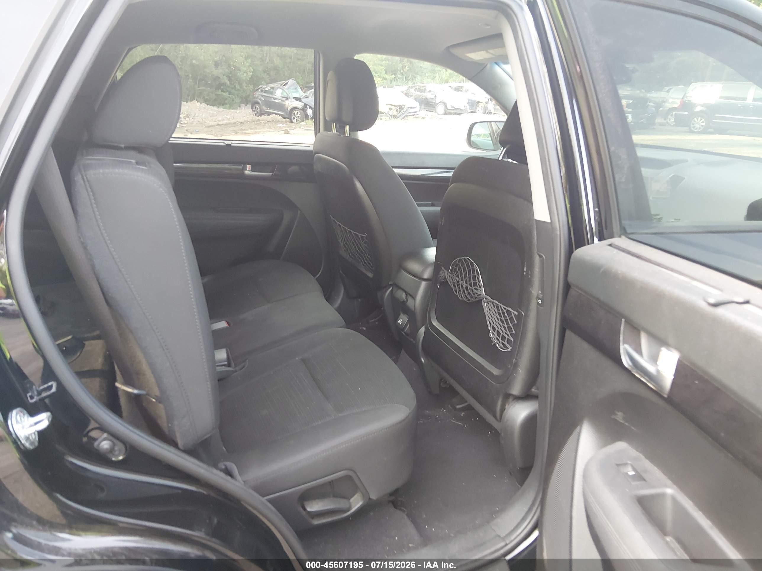 2014 Kia Sorento Lx V6 Black vin: 5XYKTDA78EG509922