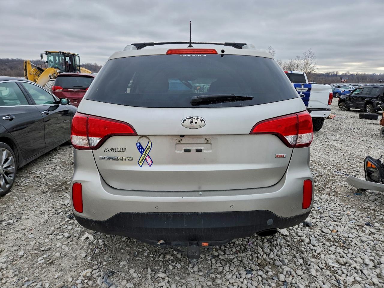 2014 Kia Sorento Lx Серебряный vin: 5XYKTDA78EG542659