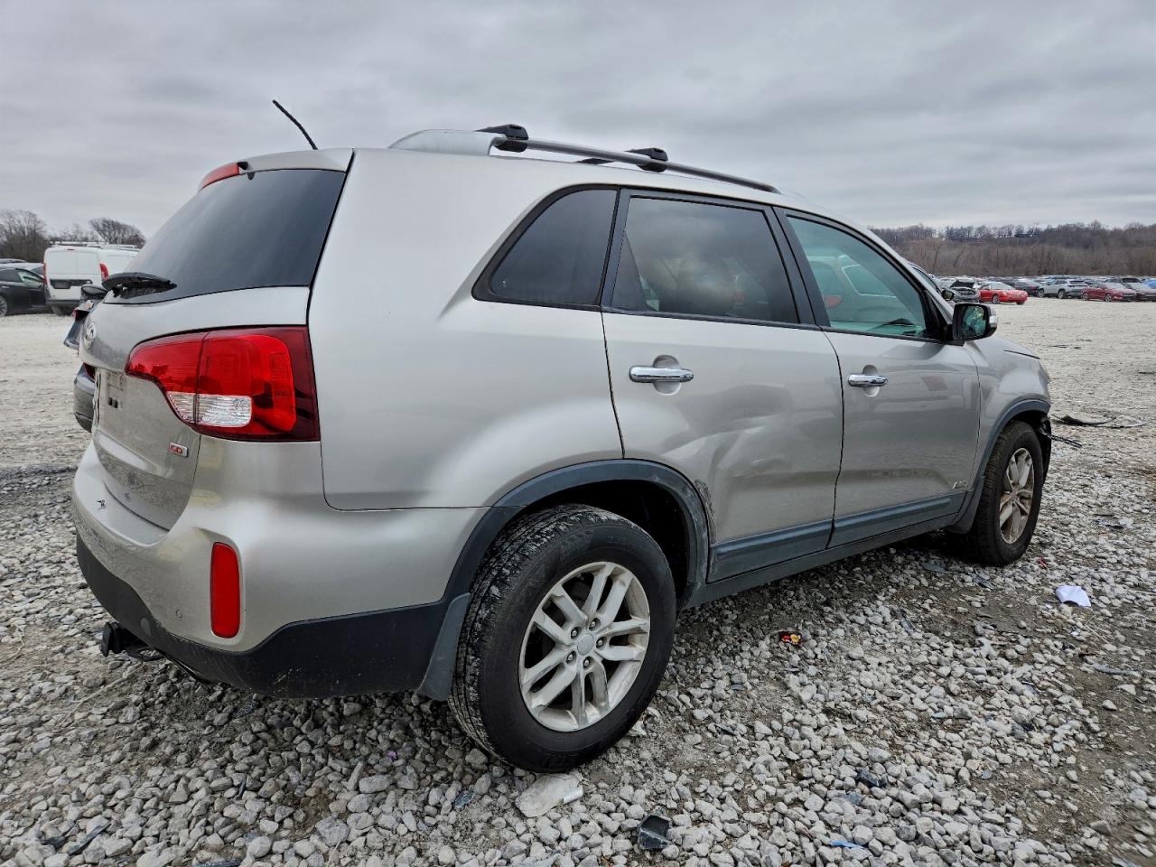 2014 Kia Sorento Lx Серебряный vin: 5XYKTDA78EG542659