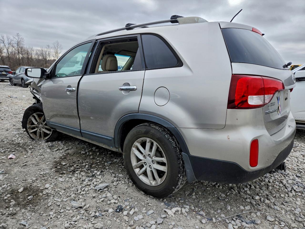 2014 Kia Sorento Lx Серебряный vin: 5XYKTDA78EG542659