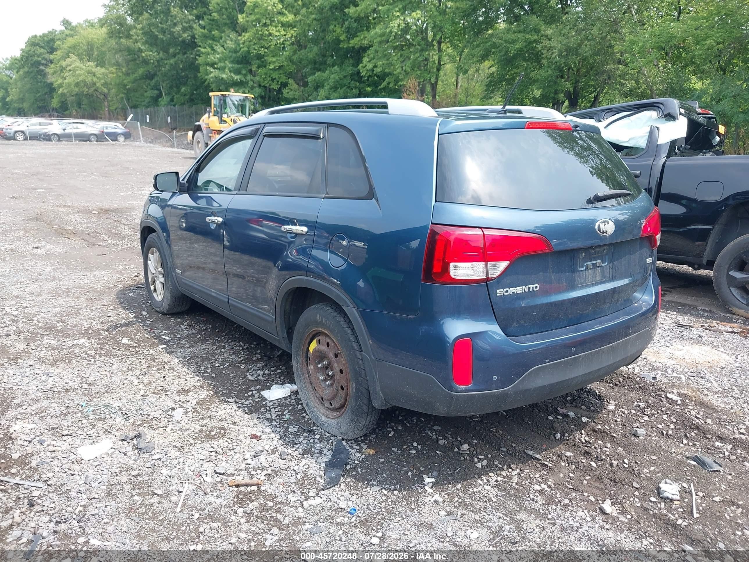 2015 Kia Sorento Lx V6 Blue vin: 5XYKTDA78FG579809