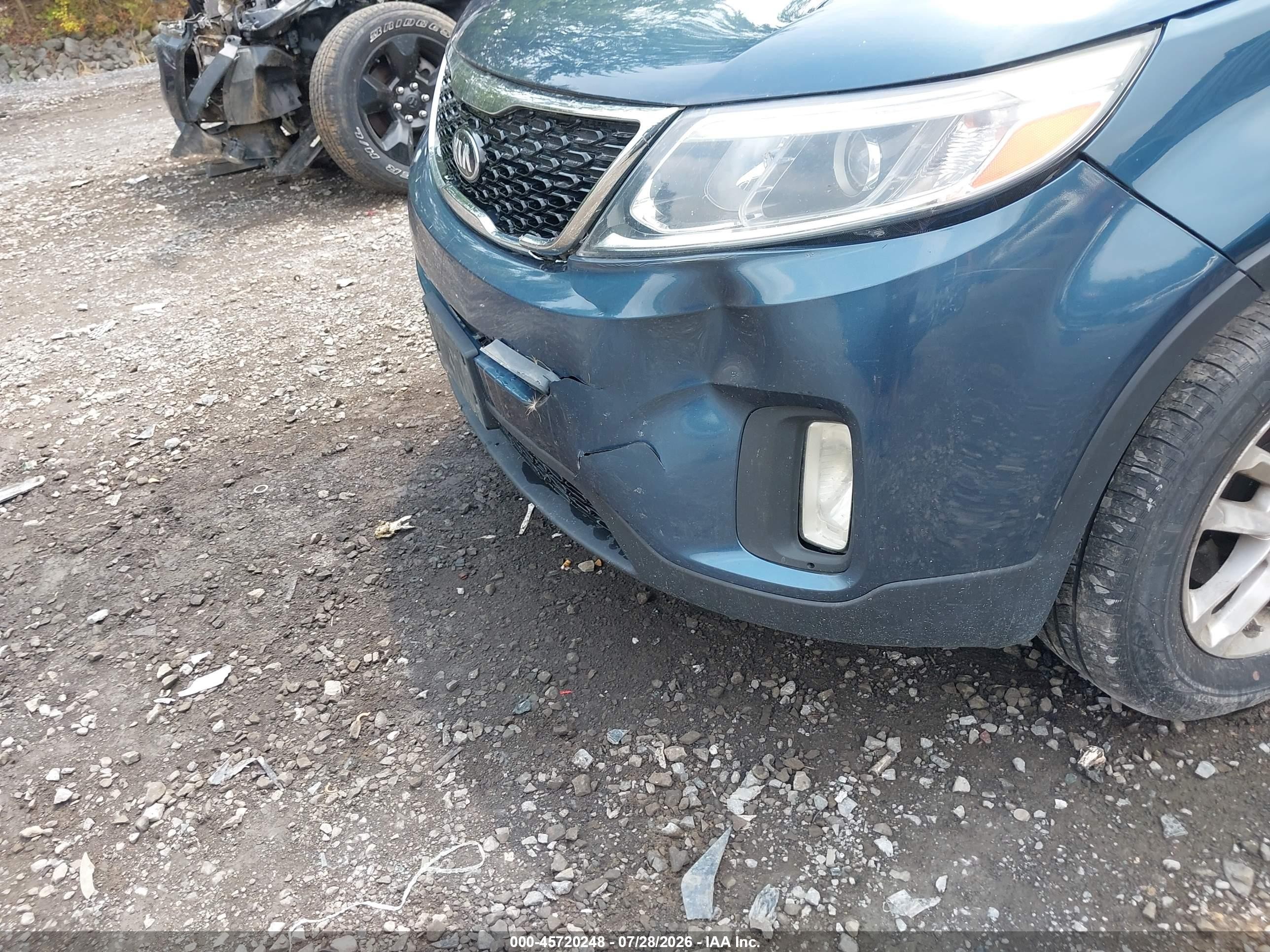 2015 Kia Sorento Lx V6 Blue vin: 5XYKTDA78FG579809