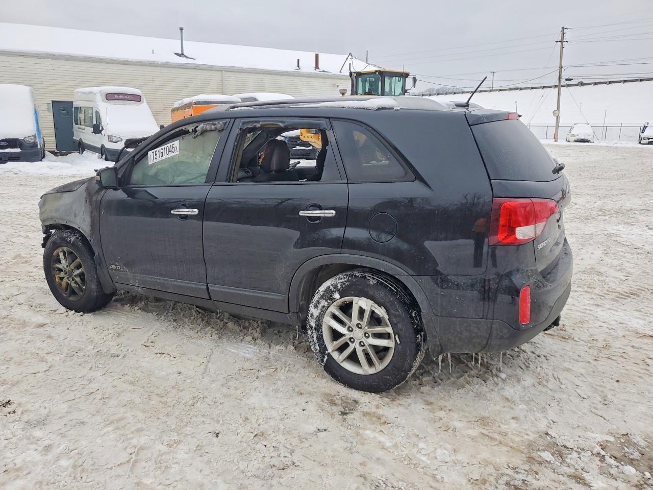 2015 Kia Sorento Lx Black vin: 5XYKTDA78FG624831