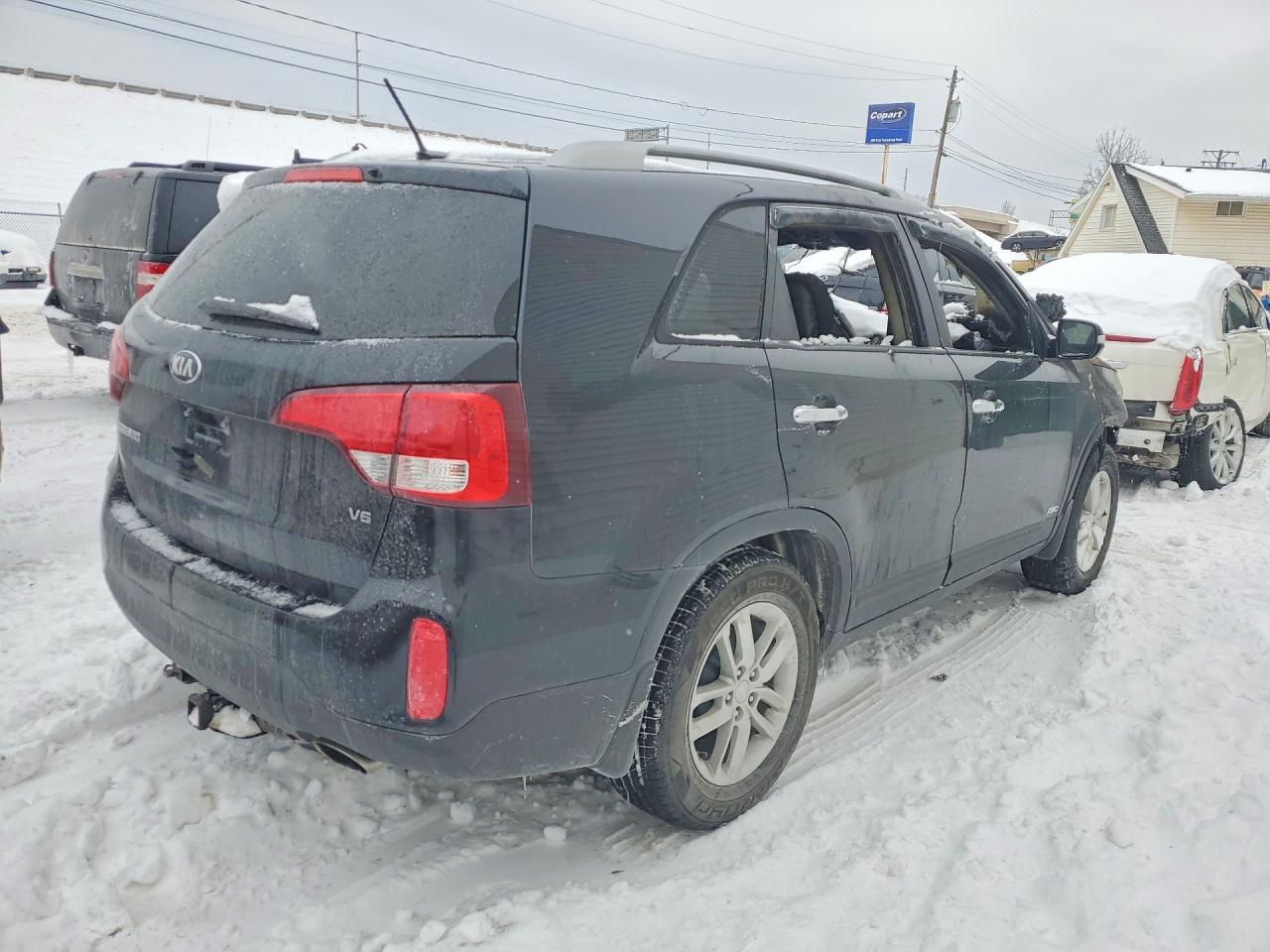 2015 Kia Sorento Lx Black vin: 5XYKTDA78FG624831