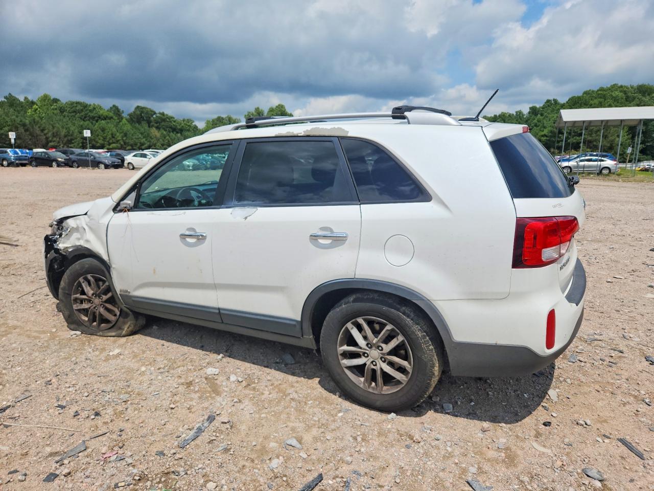 2014 Kia Sorento Lx White vin: 5XYKTDA79EG540483