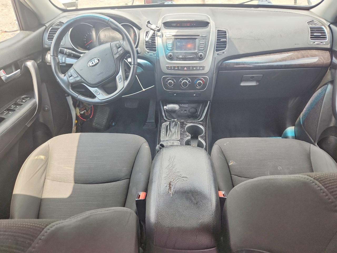 2014 Kia Sorento Lx White vin: 5XYKTDA79EG540483