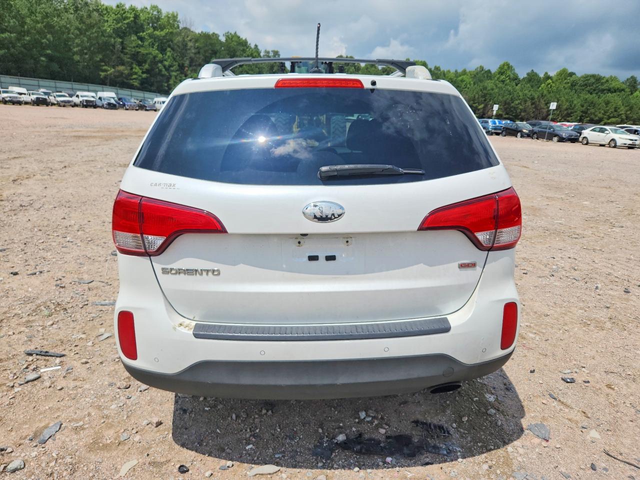 2014 Kia Sorento Lx White vin: 5XYKTDA79EG540483
