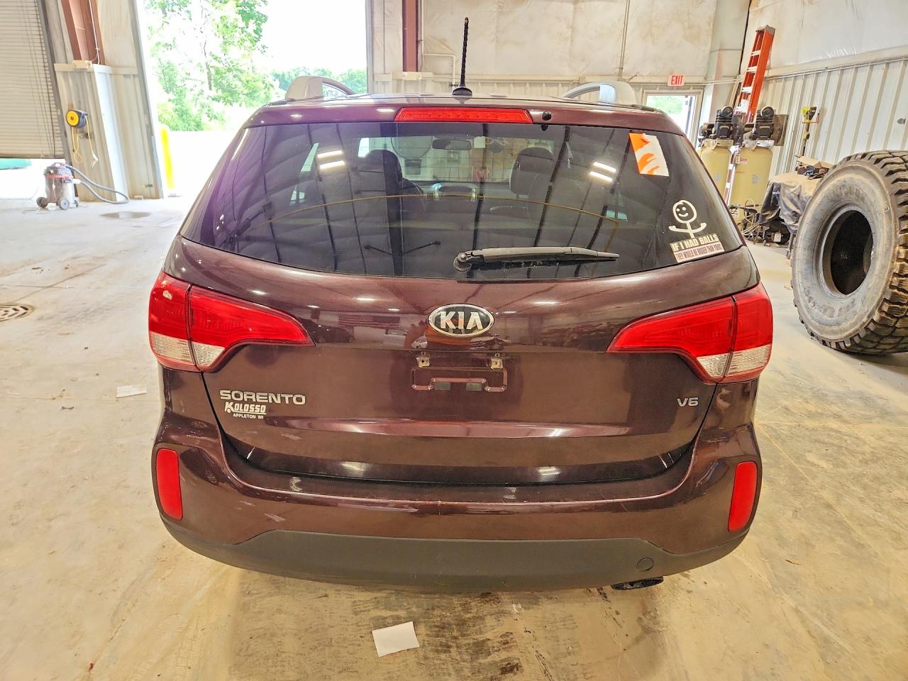 2015 Kia Sorento Lx Burgundy vin: 5XYKTDA79FG605544