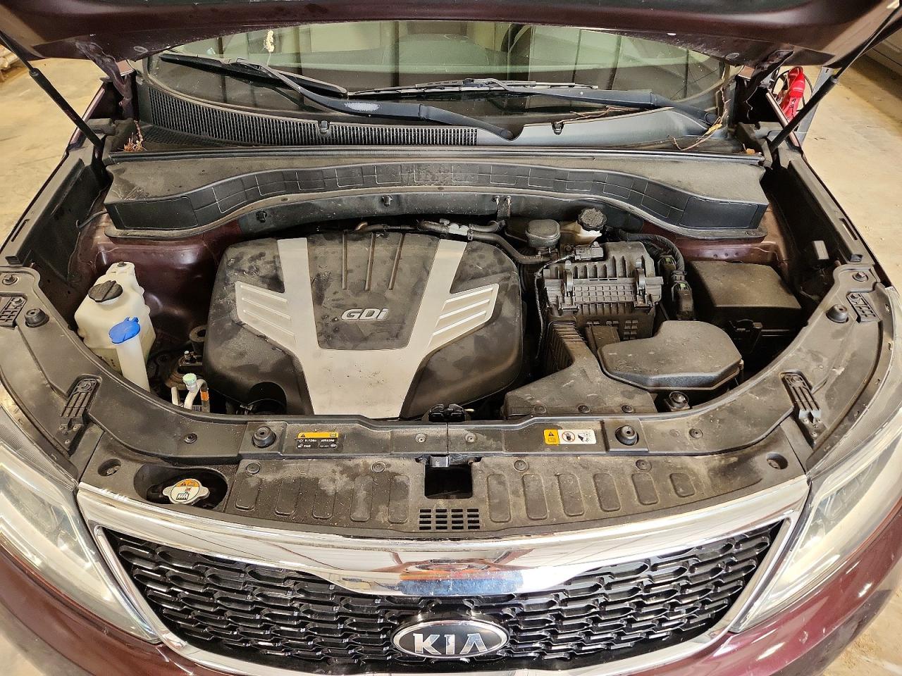 2015 Kia Sorento Lx Burgundy vin: 5XYKTDA79FG605544