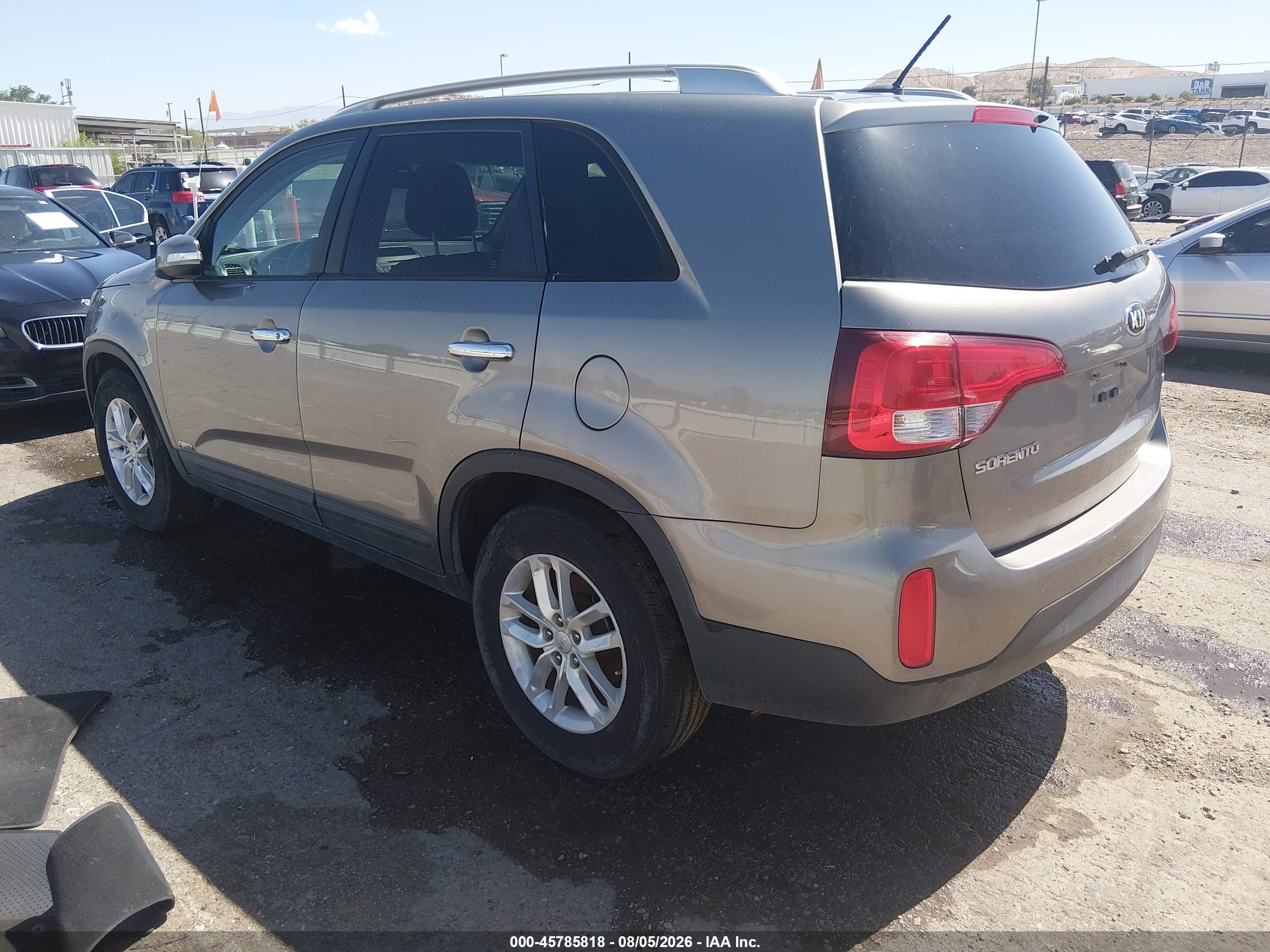 2015 Kia Sorento Lx V6 Silver vin: 5XYKTDA79FG649625