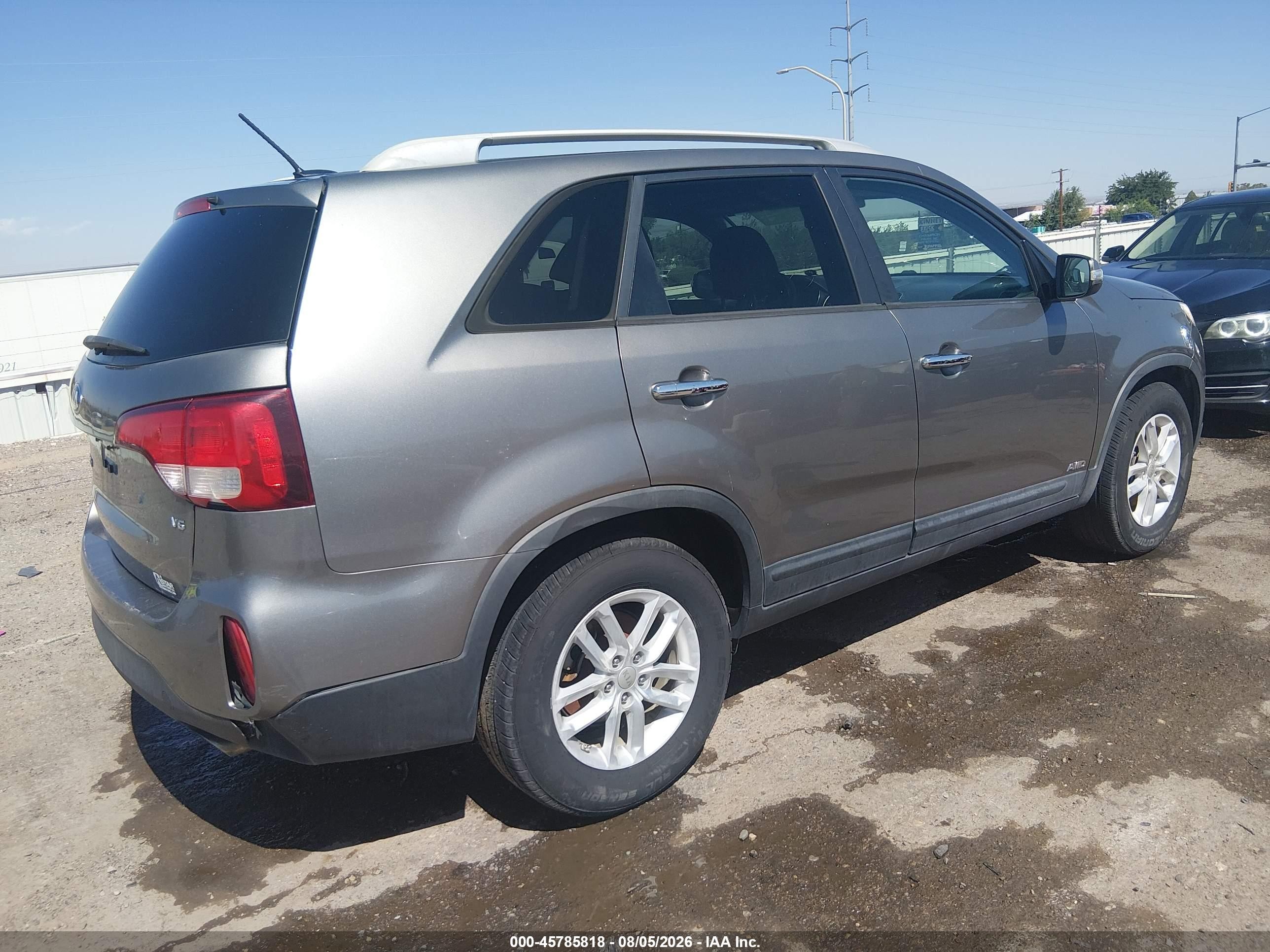 2015 Kia Sorento Lx V6 Silver vin: 5XYKTDA79FG649625