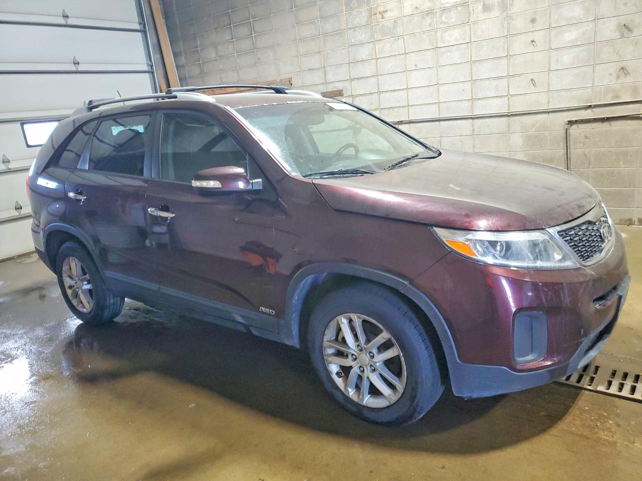 2014 Kia Sorento Lx Темно-бордовый vin: 5XYKTDA7XEG426234
