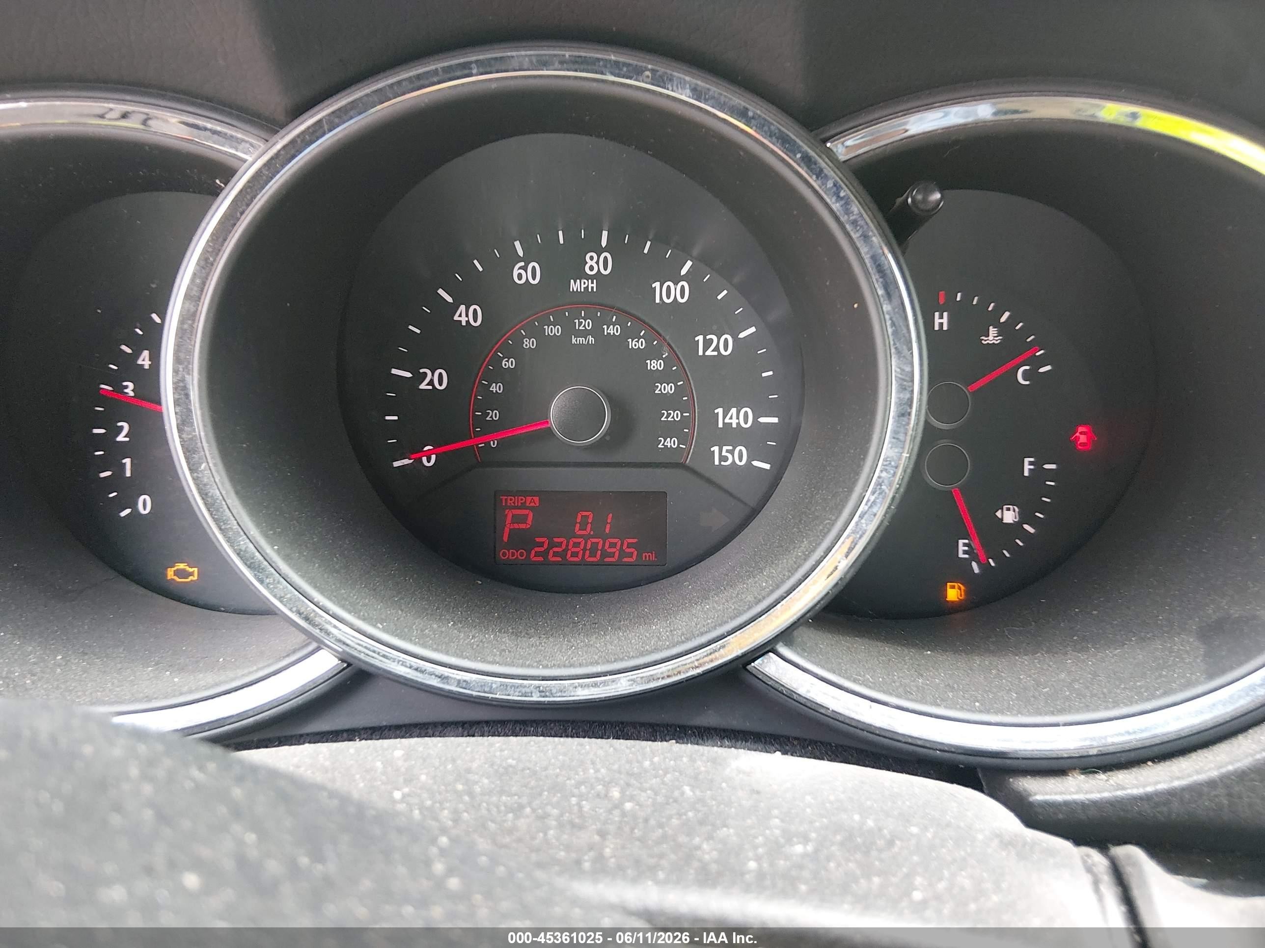 2011 Kia Sorento Ex Maroon vin: 5XYKU3A12BG009091