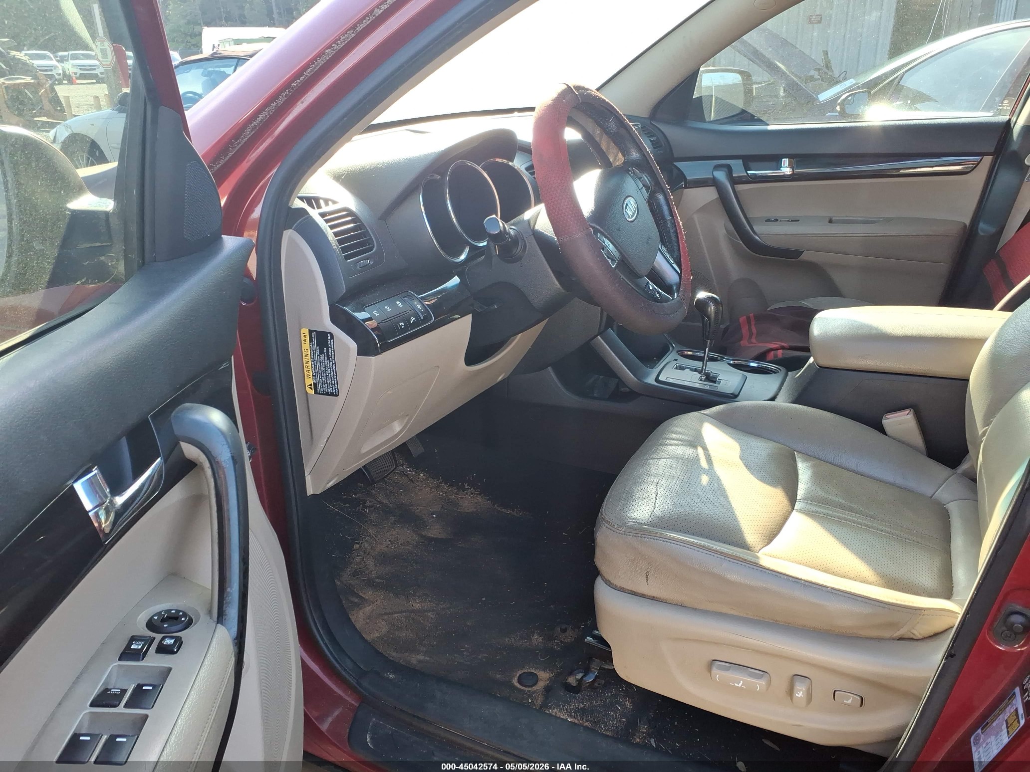 2011 Kia Sorento Ex Red vin: 5XYKU3A14BG026359