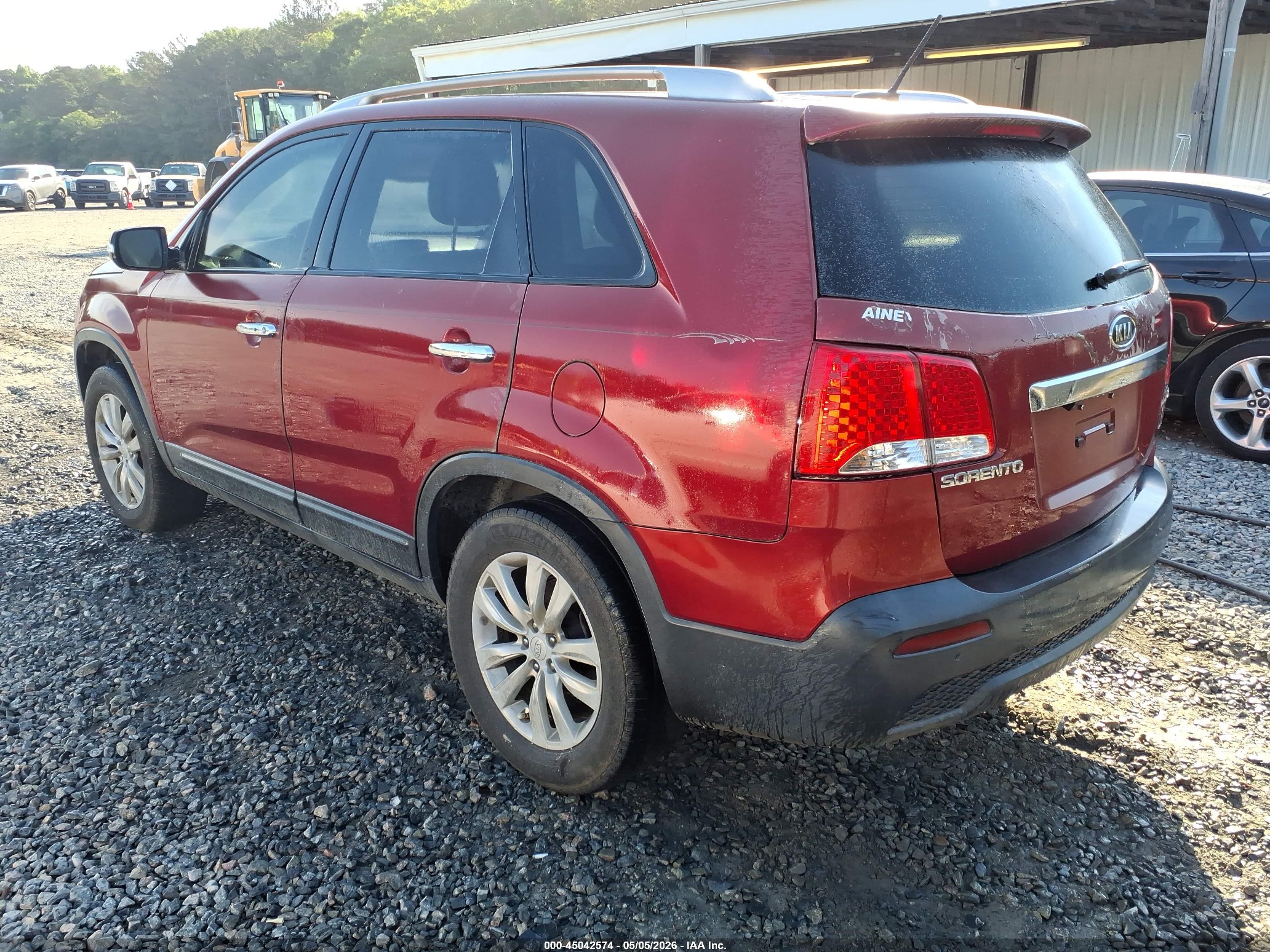 2011 Kia Sorento Ex Red vin: 5XYKU3A14BG026359
