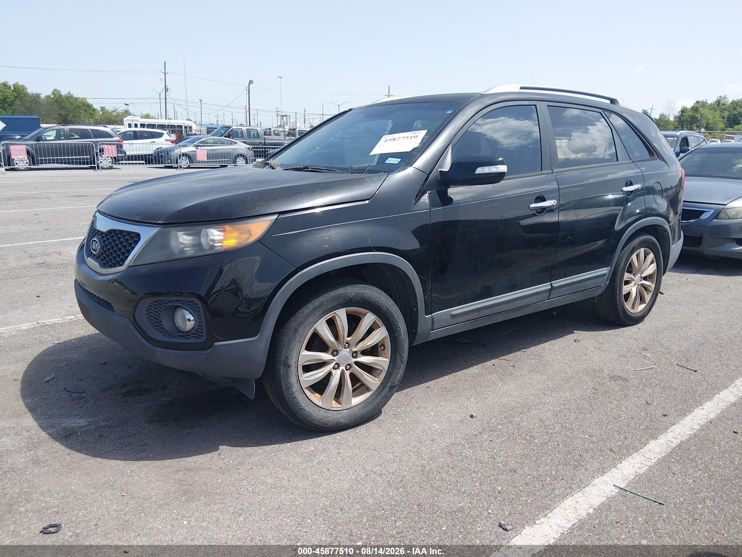 2011 Kia Sorento Ex Black vin: 5XYKU3A14BG076498