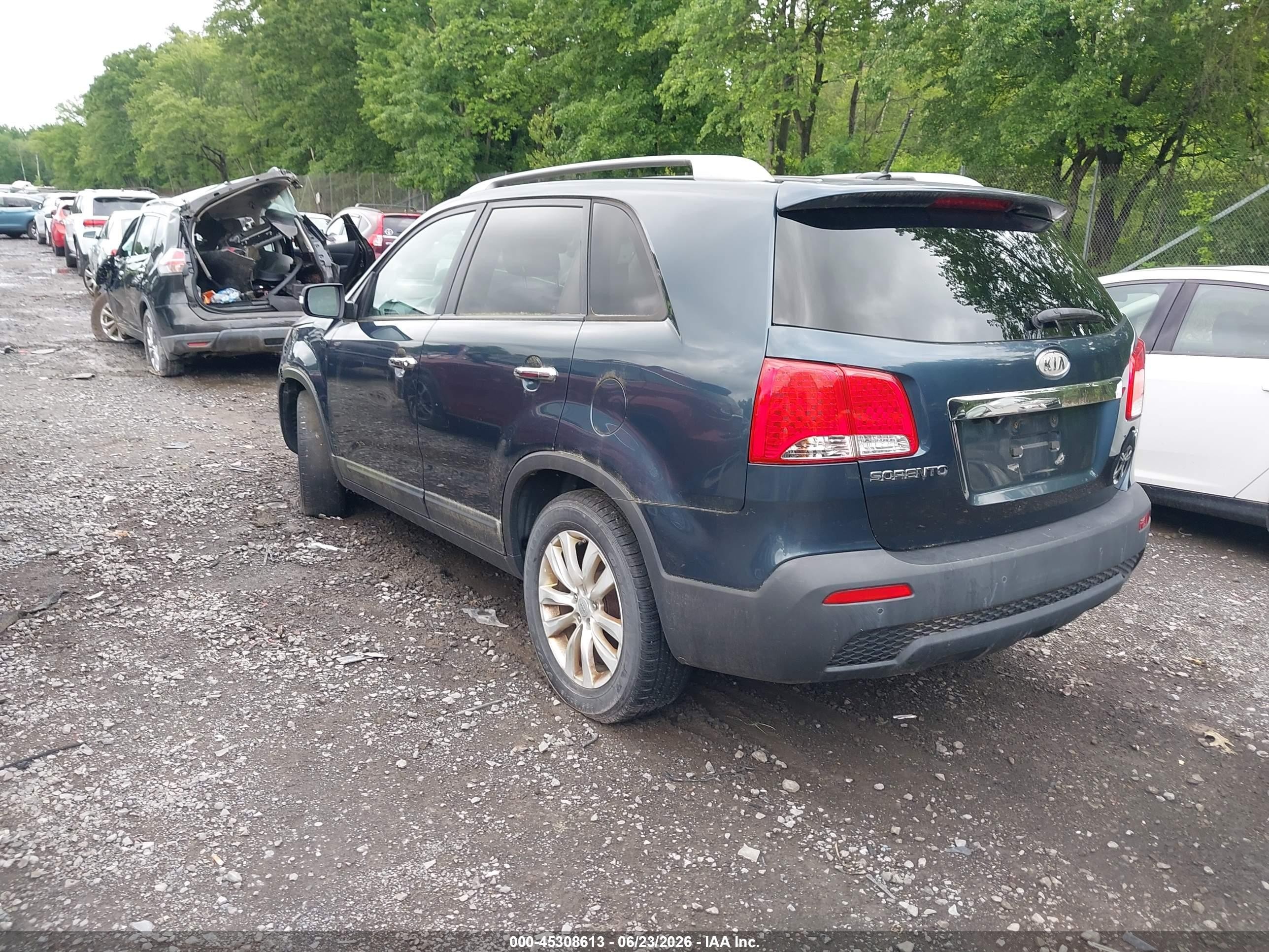 2011 Kia Sorento Ex Blue vin: 5XYKU3A15BG017802