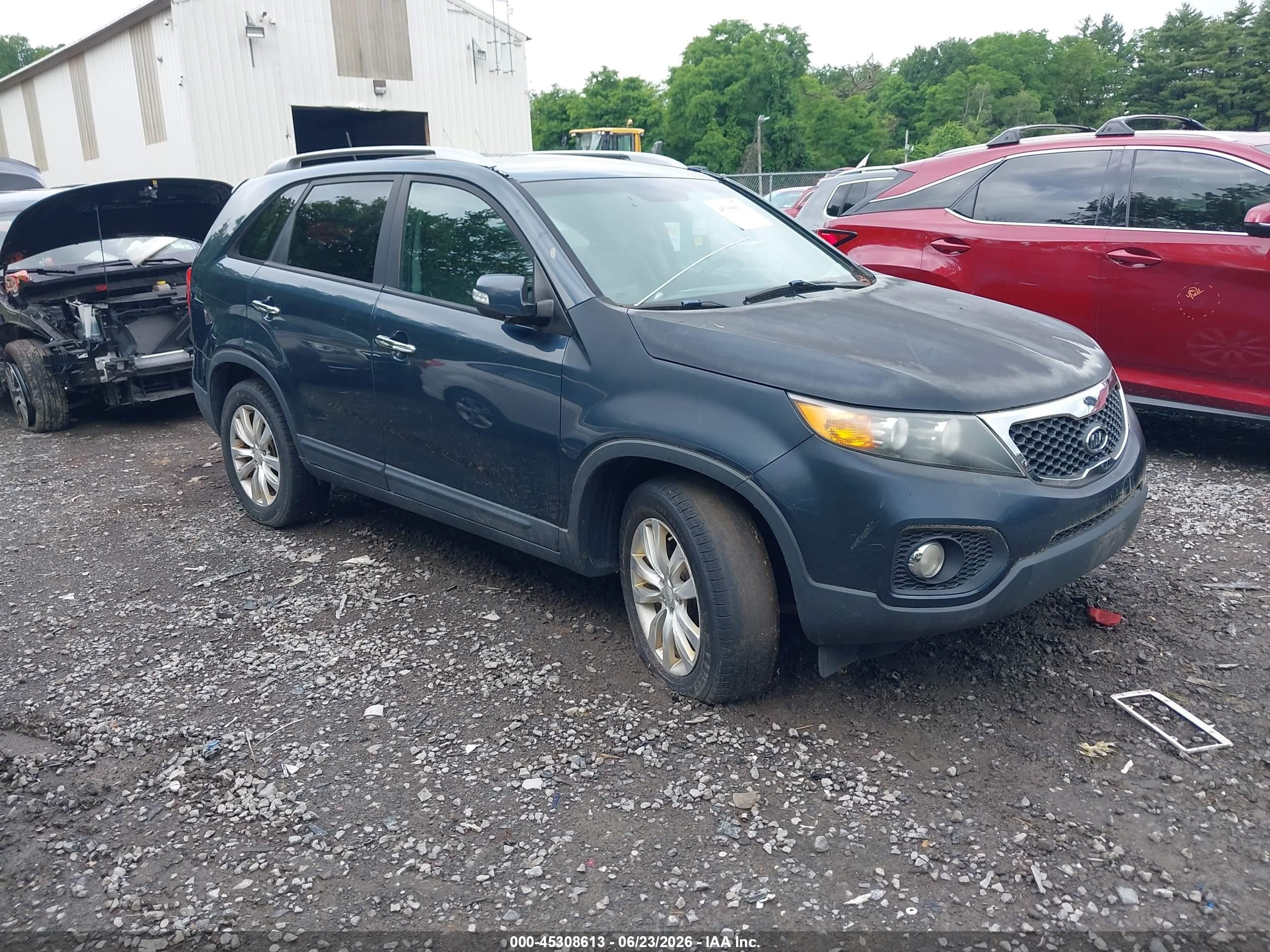 2011 Kia Sorento Ex Blue vin: 5XYKU3A15BG017802