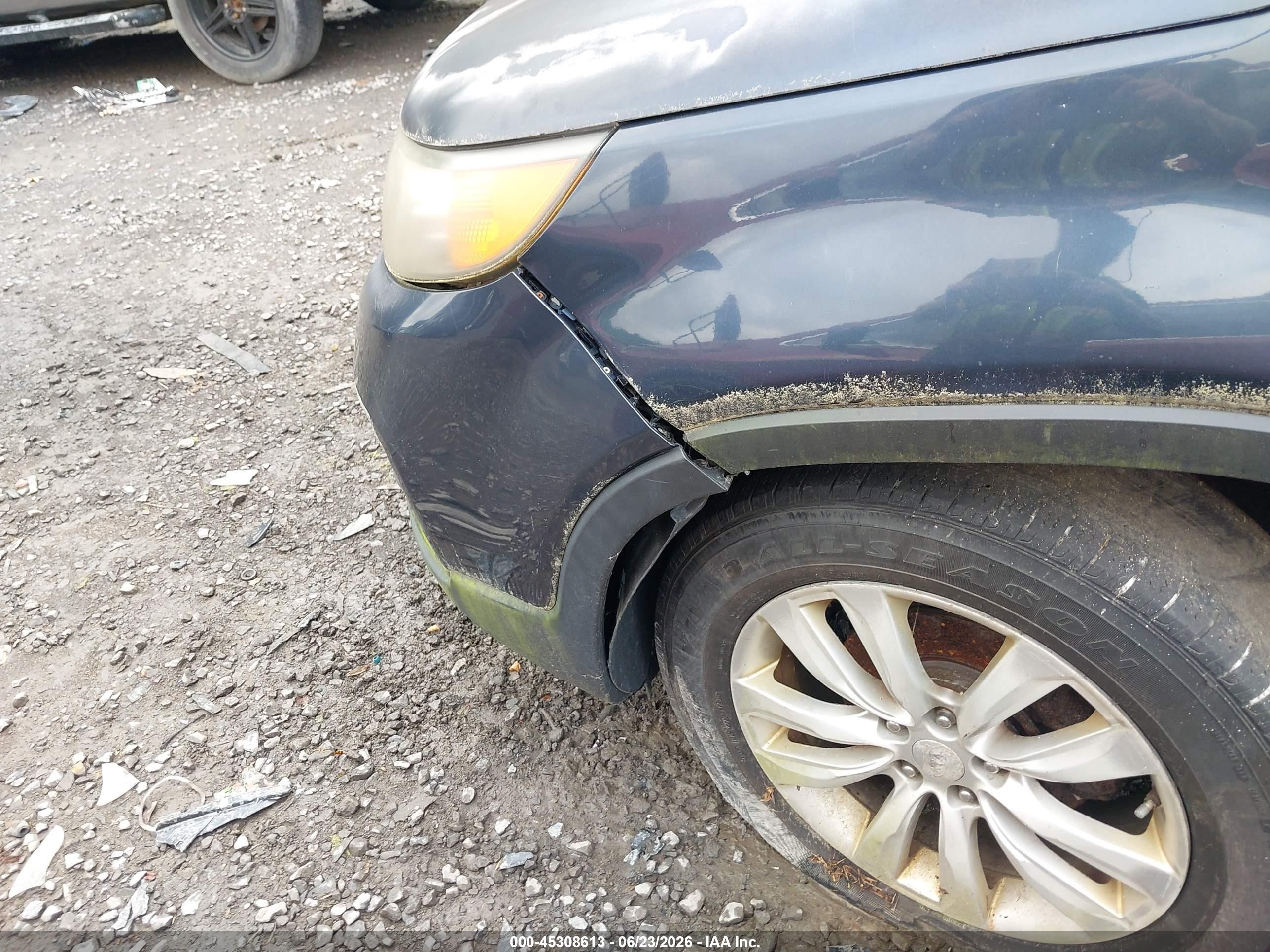 2011 Kia Sorento Ex Blue vin: 5XYKU3A15BG017802
