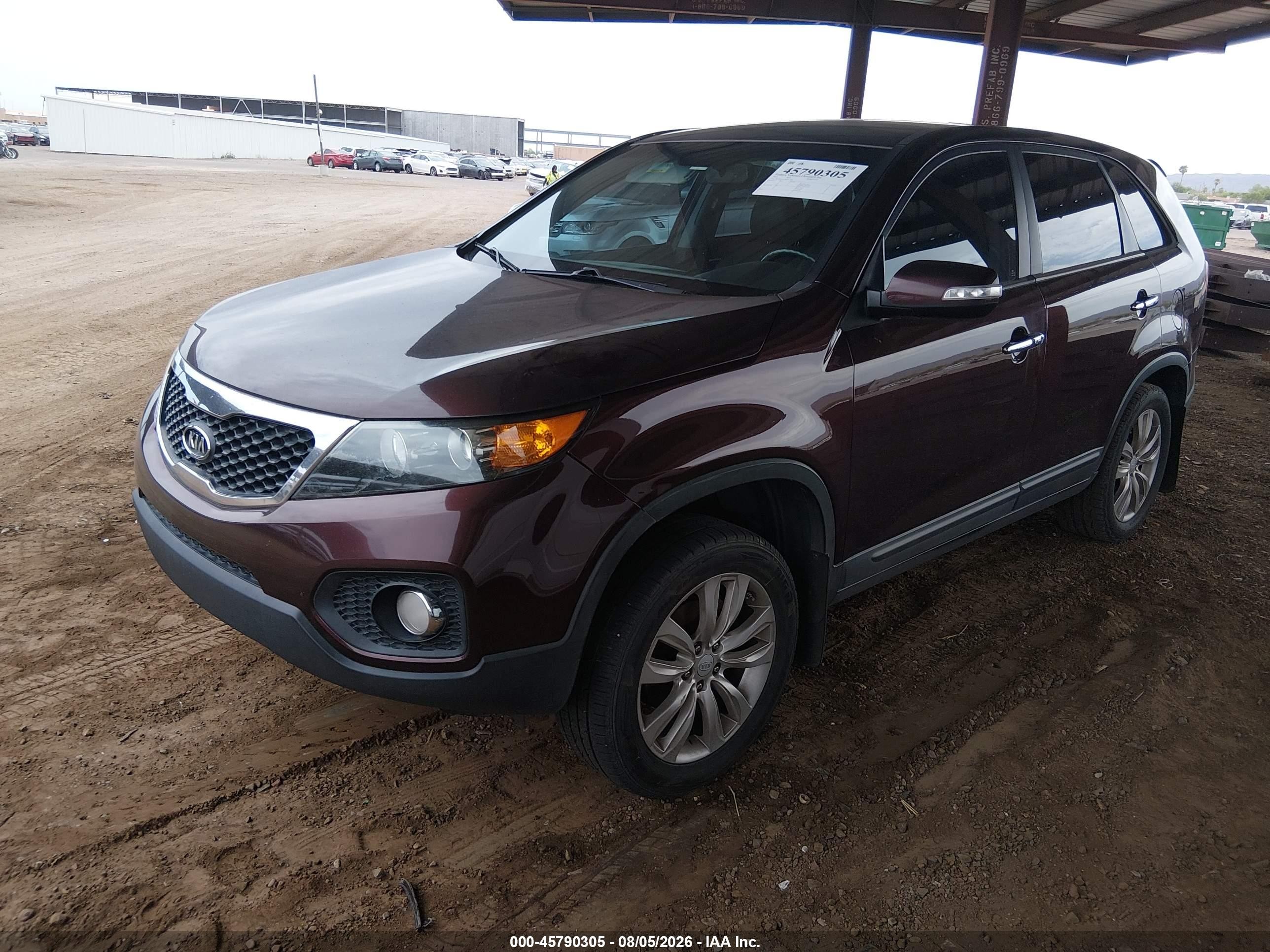 2011 Kia Sorento Ex Red vin: 5XYKU3A17BG017980
