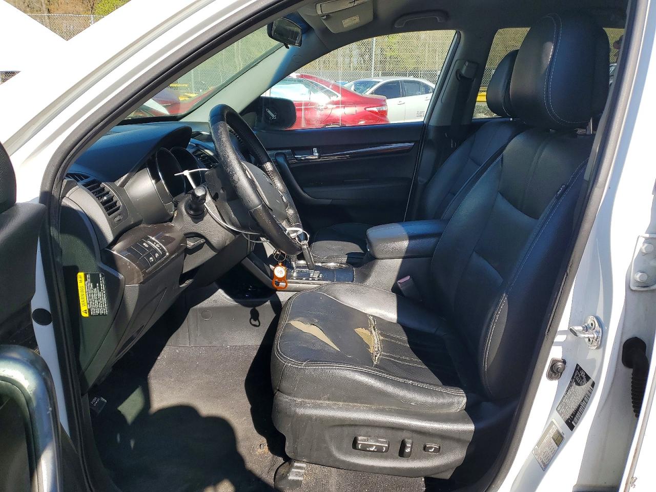 2013 Kia Sorento Ex White vin: 5XYKU3A21DG374373