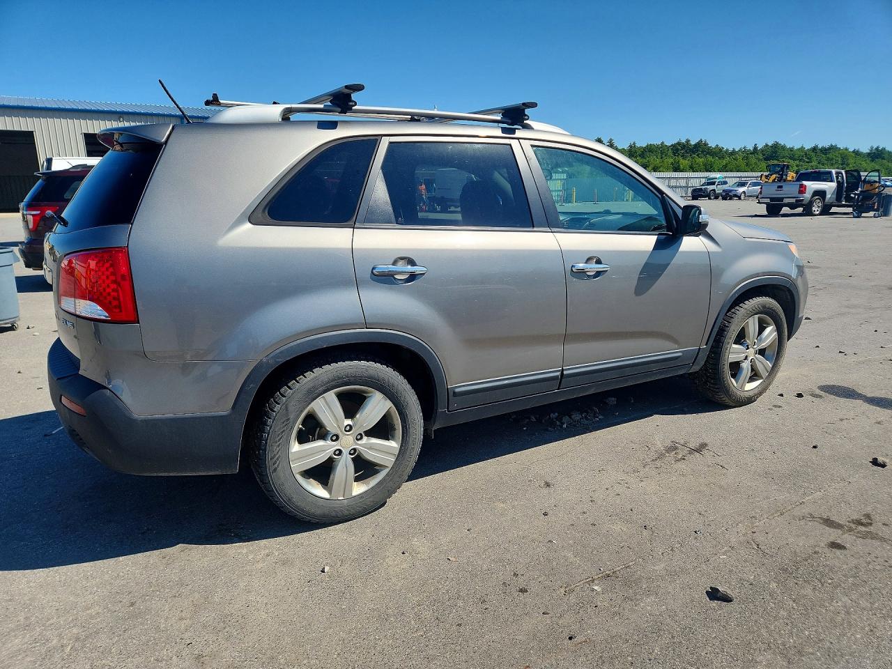2013 Kia Sorento Ex Gray vin: 5XYKU3A2XDG319937