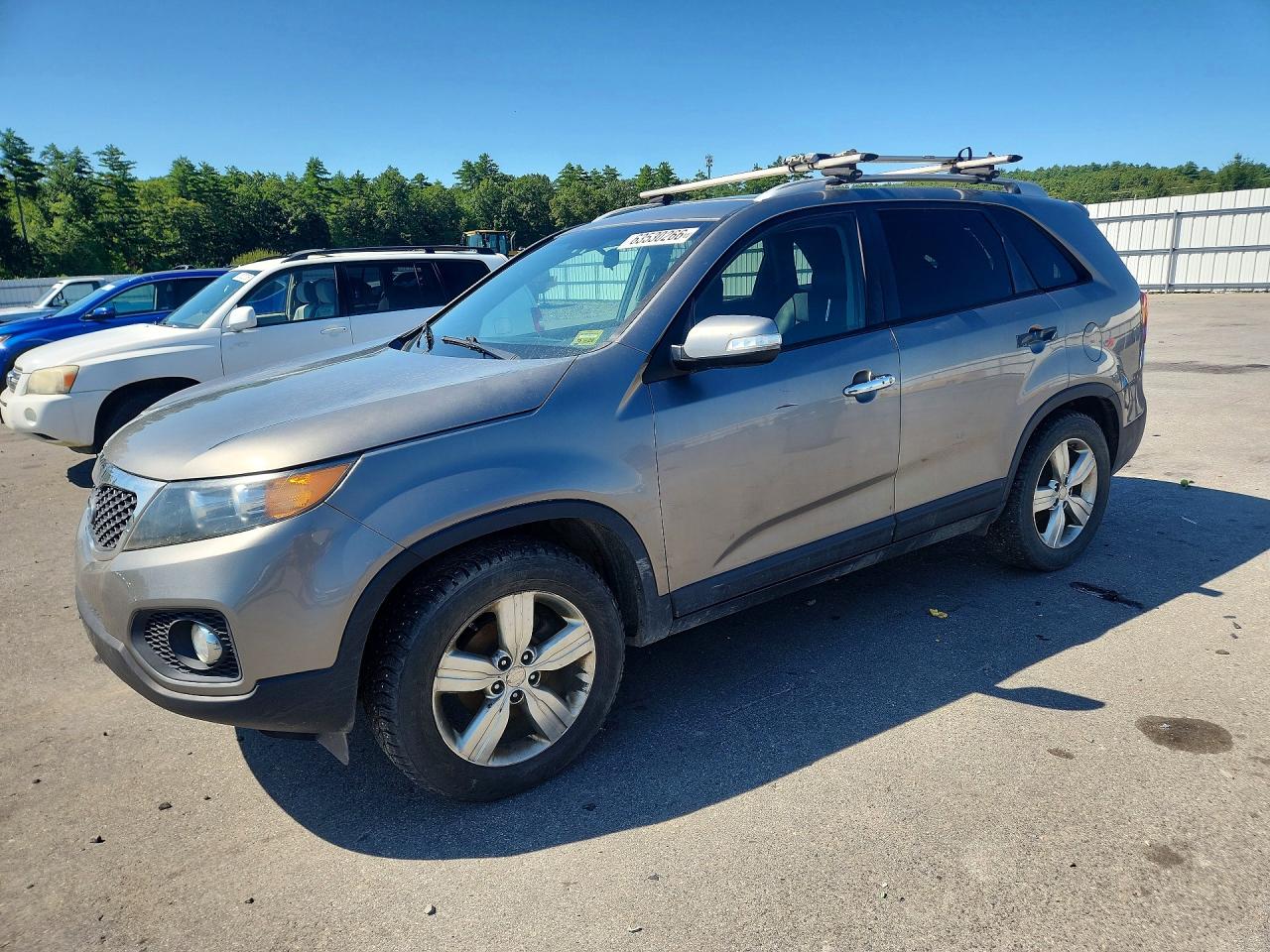 2013 Kia Sorento Ex Gray vin: 5XYKU3A2XDG319937
