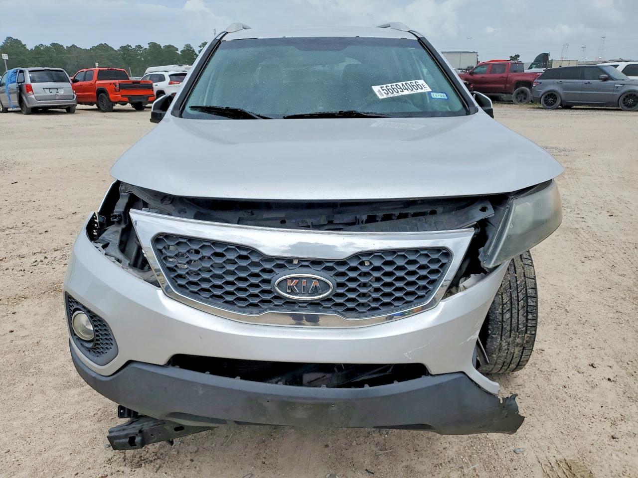 2012 Kia Sorento Ex Silver vin: 5XYKU3A60CG208914