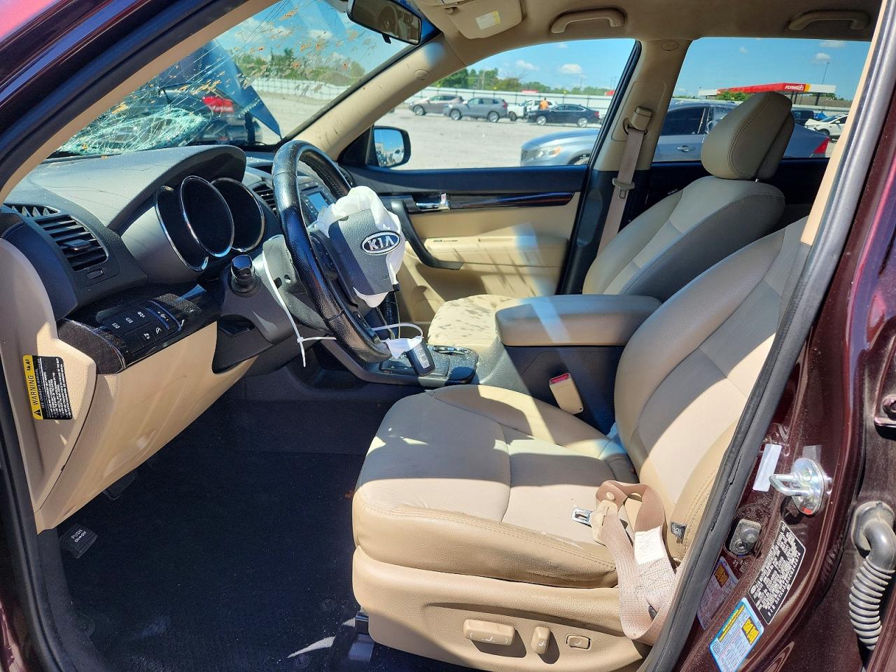 2012 Kia Sorento Ex Бордовый vin: 5XYKU3A60CG242674