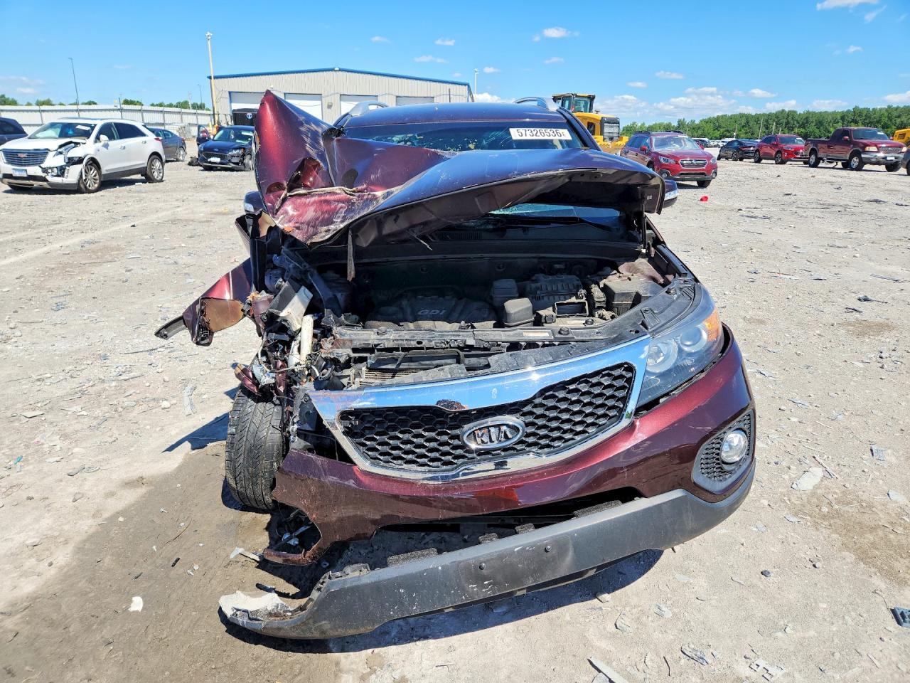 2012 Kia Sorento Ex Бордовый vin: 5XYKU3A60CG242674