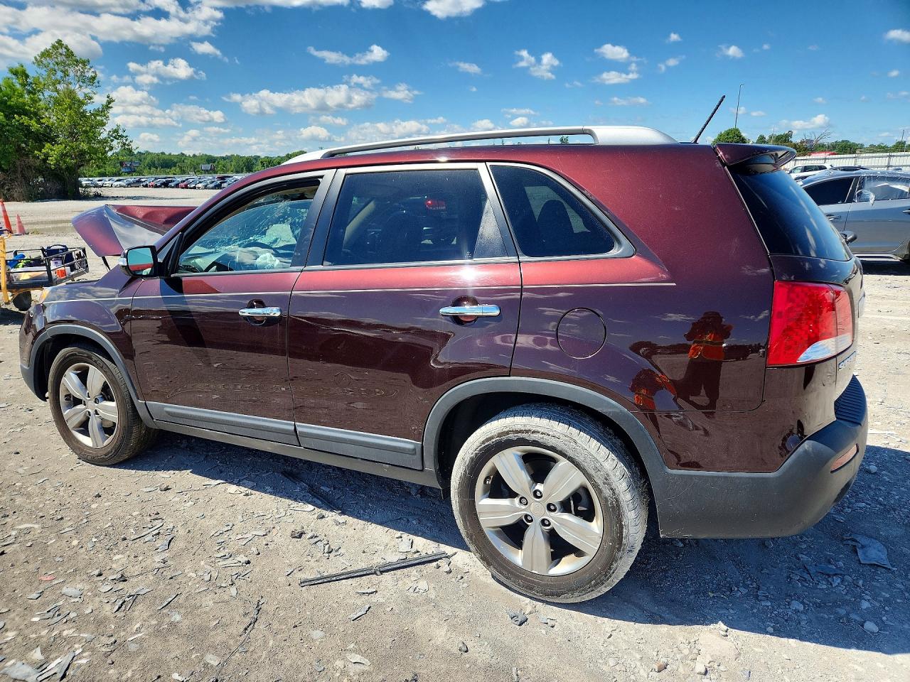 2012 Kia Sorento Ex Бордовый vin: 5XYKU3A60CG242674